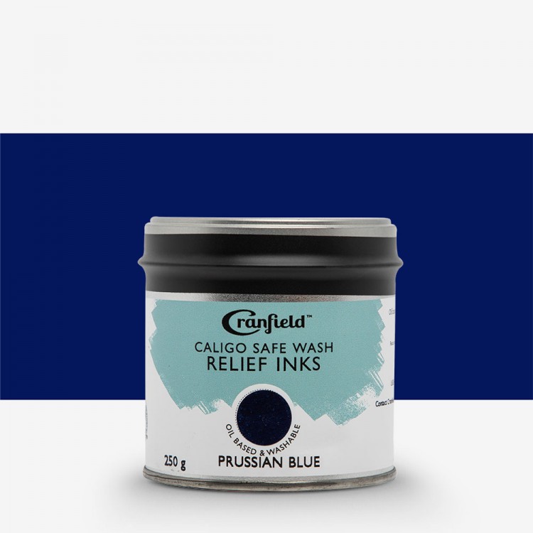 Cranfield : Caligo : Safe Wash : Relief Ink : 250g : Prussian Blue