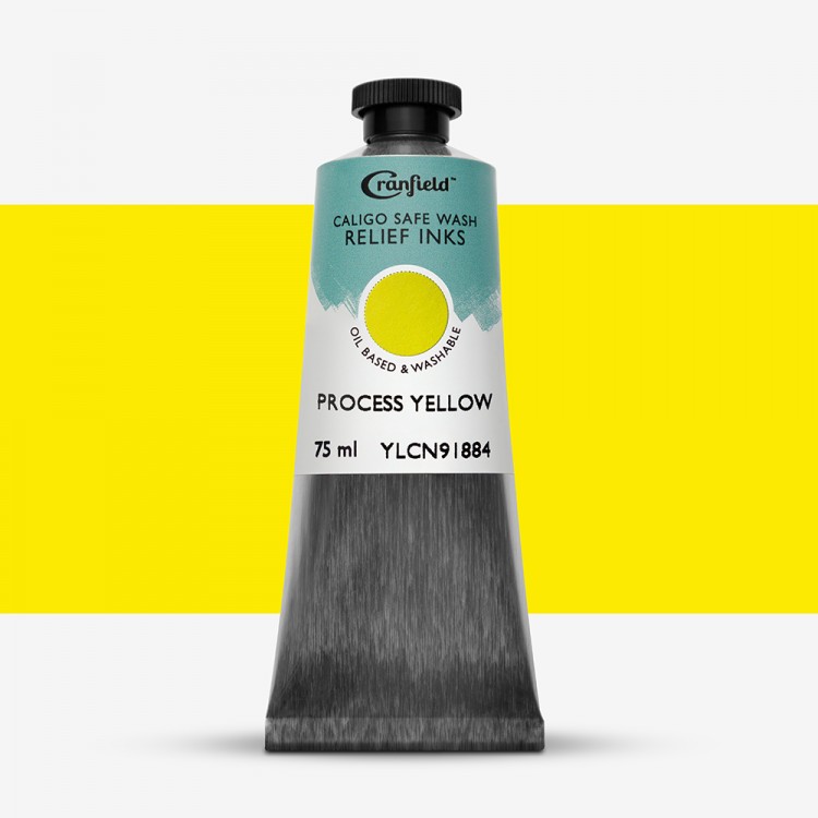 Cranfield : Caligo : Safe Wash : Relief Ink: 75ml : Process Yellow