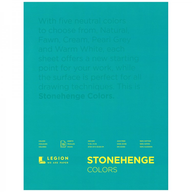 Stonehenge : Bloc de Papier pour Dessin Multi-couleurs:15 Feuilles : 28x35cm (28x35cm)