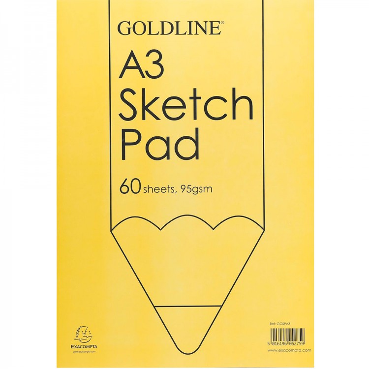 Goldline : Glued Sketch Pads : 95 gsm