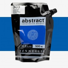 Sennelier : Abstract Acrylic Paint : 500ml : Satin : Cobalt Blue Hue