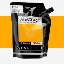 Sennelier : Abstract Acrylic Paint : 500ml : Satin : Cadmium Yellow Deep Hue