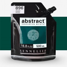 Sennelier : Abstract Acrylic Paint : 500ml : Satin : Phthalocyanine Green