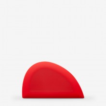 Cold Wax Academy : Detail Squeegee : 4in (Apx.10cm) : Red