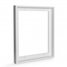 Jackson's : White Ready-Made Wooden Tray (Float) Frame for Canvas 40x50cm (Apx.16x20in) : 44mm Rebate : 14mm Face
