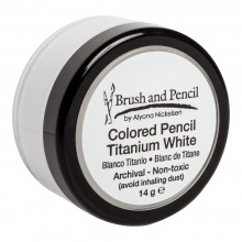 Brush and Pencil :Crayon de Couleurs Blanc de Titane