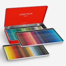Caran d'Ache : Supracolor Soft :Crayon Soluble à l'Eau: Boite en Métal de 120: