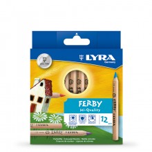 Lyra :Crayons de Couleurs ' Ferby Natural'  : Boite de 12
