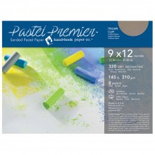 Global : Pastel Premier : Papier Pastel Granuleux: Cran Moyen : 20x30cm : Lot de 8 : Résine Italienne Italian Clay
