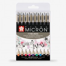 Sakura : Pigma : Micron Pen : Trousse : Lot de 10
