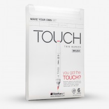 ShinHan : Empty Touch Twin : Make Your Own Case 6 Marqueur- Brosses (Inclut Insert, Exclut Stylo-Marqueur)
