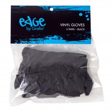 Edge :Gants Noir en Vinyle:  Lot de 10
