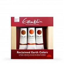 Gamblin : Artist Oil Paint : 37ml : Reclaimed Earth Colours : Set of 3