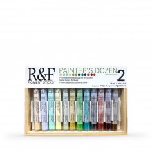 R&F : Pigment Stick Set : 38ml : Painters Dozen Set 2 : 12 Colours