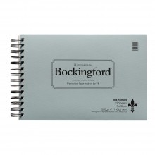 Bockingford : Bloc avec Spiral Encollé : 140lb : 300gsm : 7.5x11in : 25 Feuilles : Grain Fin