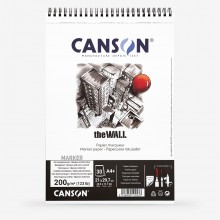 Canson :The Wall : Marqueur Bloc de Papier : A4+ : 220gsm : 30 Feuilles