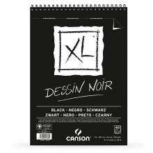 Canson : XL : Black : Spiral Pad : 150gsm : 40 sheets : A3