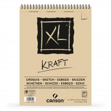 Canson : XL : Kraft : Spiral Pad : 90gsm : 60 Sheets : A3