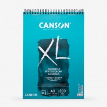 Canson : XL : Watercolour : Spiral Pad : 300gsm : 30 Sheets : A3 : Cold Pressed