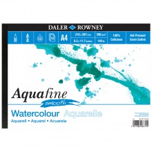 Daler Rowney : Aquafine : Bloc Papier Aquarelle : Paysage : 300G : A4 : Surface Lisse