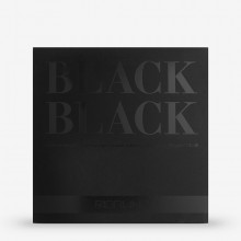 Fabriano : Black Black : Pad : 140lb : 300gsm : 20x20cm : 20 Sheets