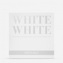 Fabriano : White White : Drawing Pad : 300gsm : 20 Sheets : 20x20cm (Apx.8x8in)