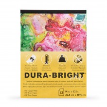 Grafix : Dura Bright : 0.010in : Opaque White : 9x12in (Apx.23x30cm) : Pad : 12 Sheets