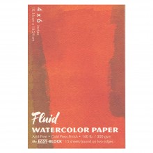 Global : Fluid Easy Bloc : Papier Aquarelle : 300gsm : 11x15cm : Grain Fin