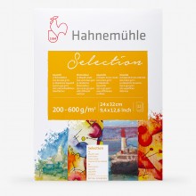 Hahnemuhle : Aquarell Selection : Watercolour Paper Pad : 12 Sheets : 24x32cm (Apx.9x13in)
