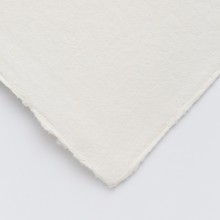 Khadi :Papier Tissu Blanc : 640 gsm : Grain Torchon : 15x21cm : Lot de 10 Feuilles