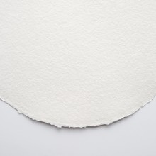 Khadi :Papier Rond : Toucher Tissu: Blanc : 320gsm : Grain Torchon : 56cm de Diamètre : 10 Feuilles