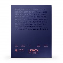 Lenox 100 : Bloc Papier Art de Qualité  : 250gsm : 28x35cm : Blanc