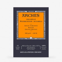 Arches : Aquarelle : Gummed Watercolour Pad : A5 : 12 sheets : 140lb : 300gsm  Rough