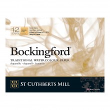 Bockingford : Bloc Encollé : 30x40cm : 300gsm : 12 Feuilles : Grain Torchon