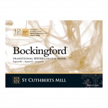 Bockingford : Bloc Encollé : 7x10in : 300gsm : 12 Feuilles : Grain Torchon