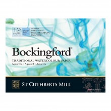 Bockingford : Bloc Encollé : 20x30cm : 300gsm : 12 Feuilles : Grain Fin