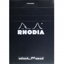 Rhodia : No.12 Basique Dot Pad : Couverture Noire: 80 Feuilles : 8.5x12cm