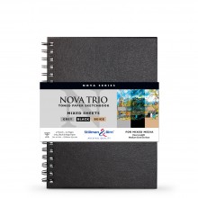 Stillman & Birn : Nova Trio : Cahier de Croquis à Sipral Techniques Mixtes: 150gsm : 7x10in (17.8x25.4cm)