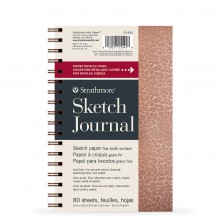 Strathmore : 200 Series : Metallic Sketch Journal : Hammered Copper : 74gsm : 80 Sheets : 5.5x8.5in