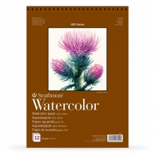 Strathmore : 400 Series : Spiral Watercolour Pad : 300gsm : 12 Sheets : 7x10in (Apx.18x25cm)