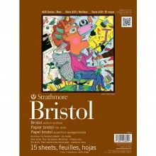 Strathmore : Série 400 : Papier Bristol : 28x35cm : 2 - Epaisseurs : Fini Vélin (Medium)