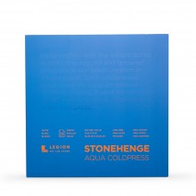 Stonehenge : Aqua : Papier Aquarelle : Bloc : 140lb (300g) : 10x10in : Grain Fin