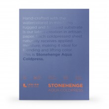 Stonehenge : Aqua : Papier Aquarelle : Bloc : 140lb (300g) : 25x35cm : Grain Fin