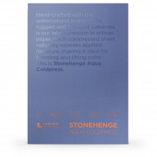 Stonehenge : Aqua : Papier Aquarelle : Bloc : 140lb (300g) : 7x10in : Grain Fin