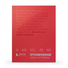 Stonehenge : Aqua : Papier Aquarelle : Bloc : 140lb (300g) : 20x30cm : Grain Satiné