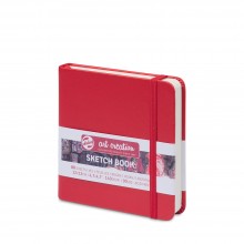Royal Talens : Art Creation : Hardback Sketchbook : 12x12cm (Apx.5x5in) : Red