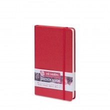 Royal Talens : Art Creation : Hardback Sketchbook : 13x21cm (Apx.5x8in) : Red