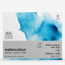 Winsor & Newton : Classic : Watercolour Paper : Gummed Pad : 300gsm : 12 Sheets : Cold Pressed : 16x20in (Apx.41x51cm)