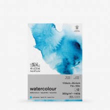Winsor & Newton : Classic : Watercolour Paper : Gummed Pad : 300gsm : 12 Sheets : Cold Pressed : 7x10in