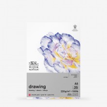 Winsor & Newton : Heavy Weight Drawing : Cartridge Gummed Pad : 220gsm : Smooth : 25 Sheets : A5